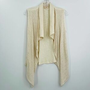 Puella sleeveless waterfall cardigan